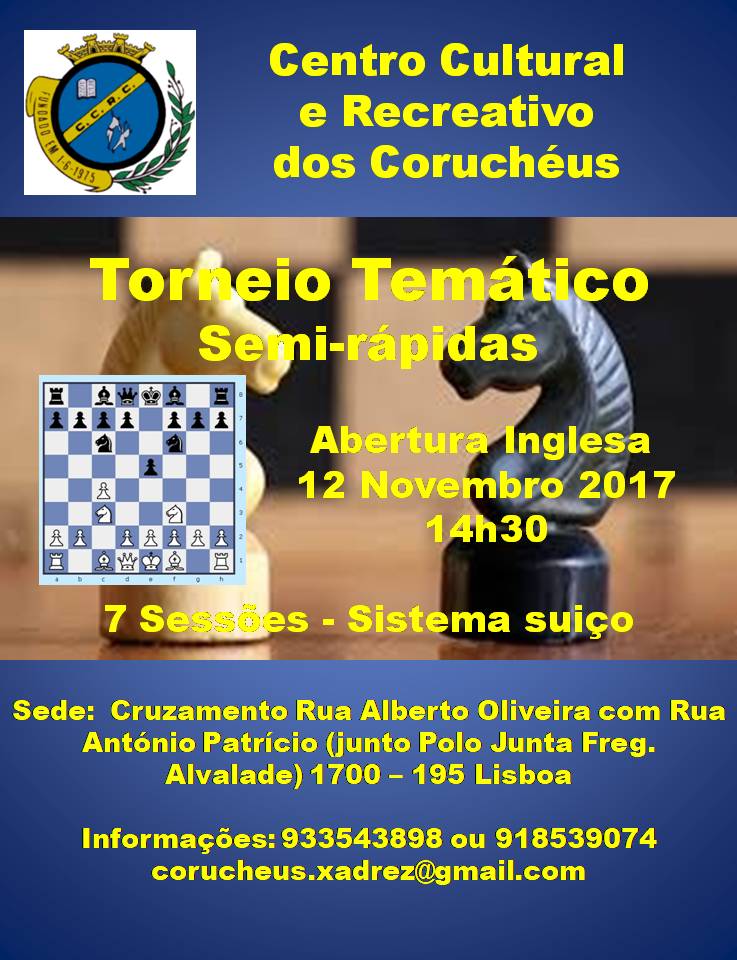 Torneio de xadrez – resultados – Escola Secundária Augusto Gomes